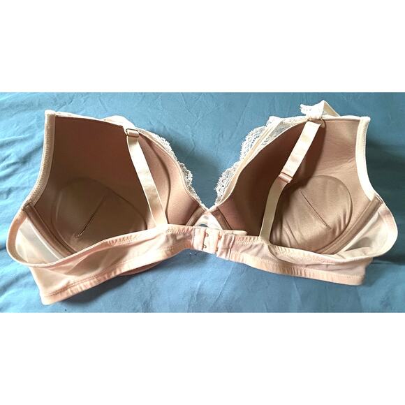 ThirdLove 24/7 Lace Contour Plunge Bra Underwire Nude Tan 42C - Picture 5 of 9
